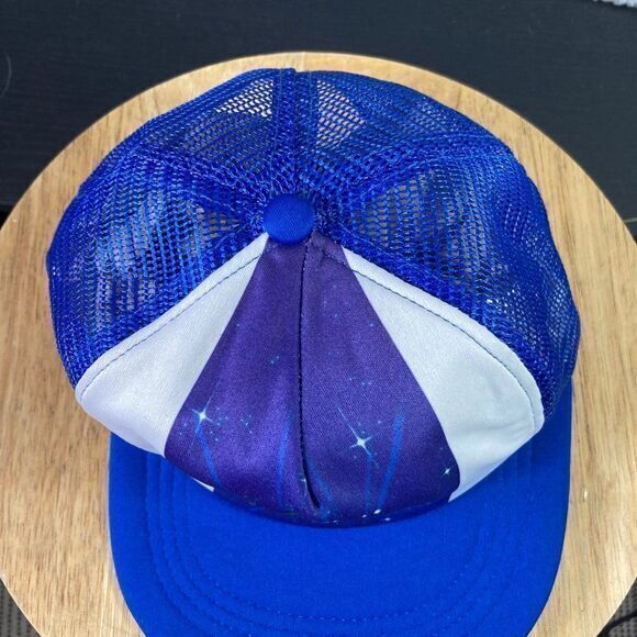 Walt Disney World Epcot Center Vintage Snapback Hat Unisex OSFA Blue Trucker Vtg - Picture 10 of 11
